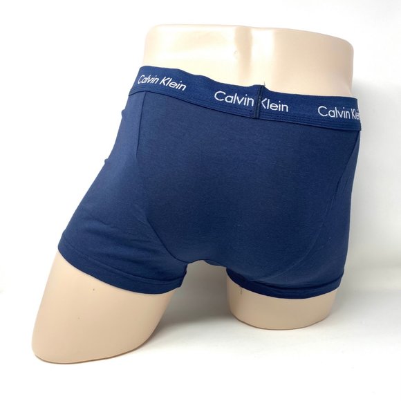Sale🌿 Calvin Klein Men 3 Pack Cotton Stretch Low Rise Trunk Dark Blue NU2664901 - Picture 3 of 9